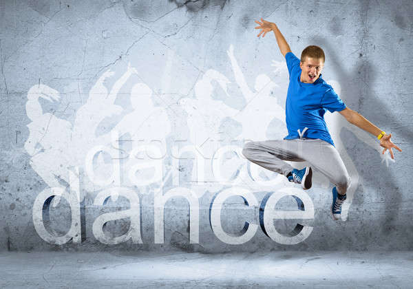 Dançarina imagem moço dança colagem Foto stock © adam121