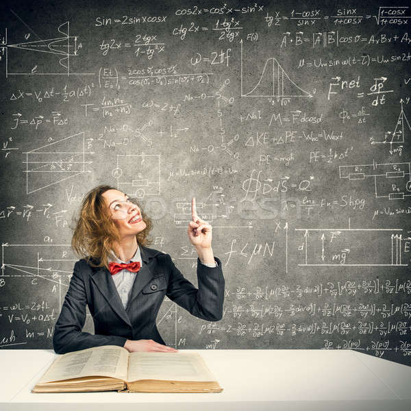 She is studying hard Stock photo © adam121
