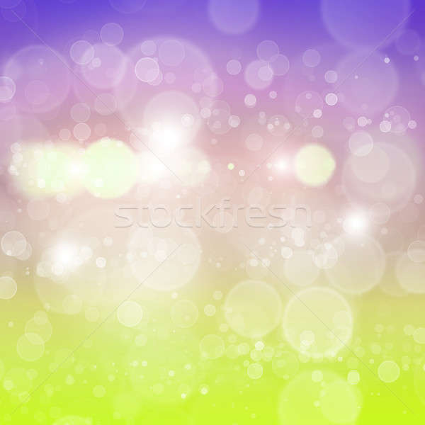 Bokeh résumé couleur floue lumières neige [[stock_photo]] © adam121