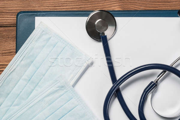 Bureau médecin médecine choses médecins table en bois [[stock_photo]] © adam121