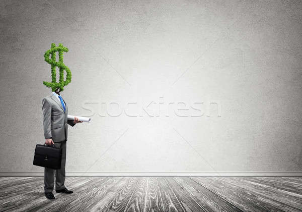 Immer Denken Geld Geschäftsmann Dollar grünen Stock foto © adam121
