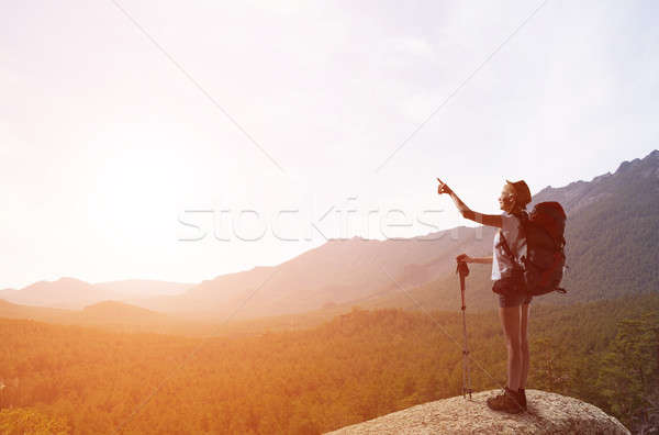 Trekking and hiking Stock photo © adam121