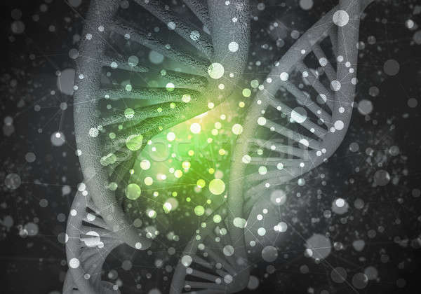 Foto stock: ADN · moléculas · 3D · imagen · investigación