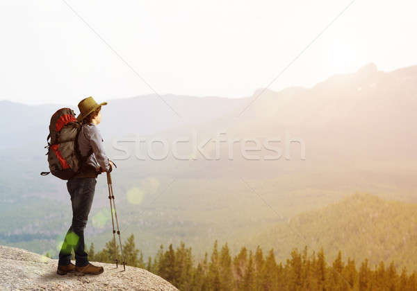 Trekking and hiking Stock photo © adam121