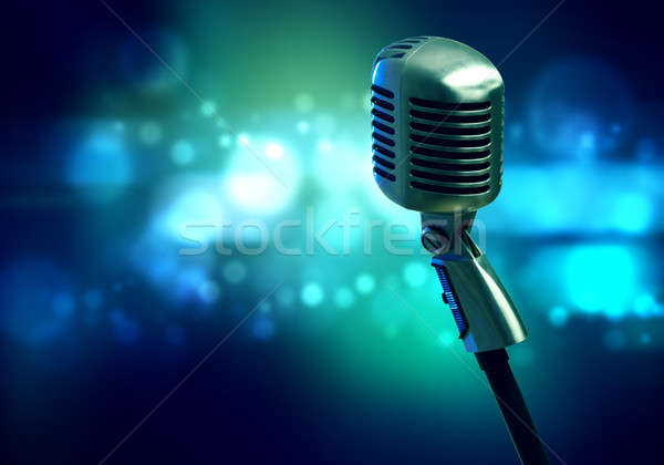 Microphone on stage Stock photo © adam121