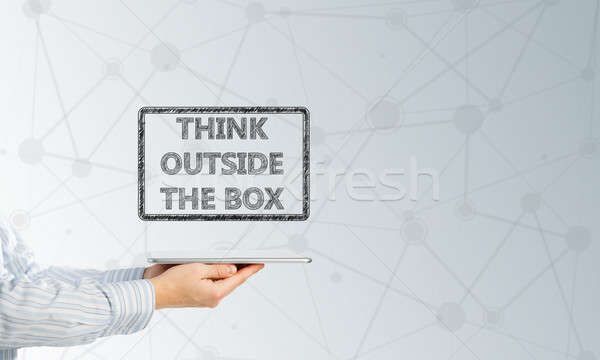Stock photo: Thinking outside the box concept