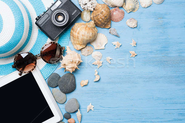 Stock photo: Summer objects for vacation