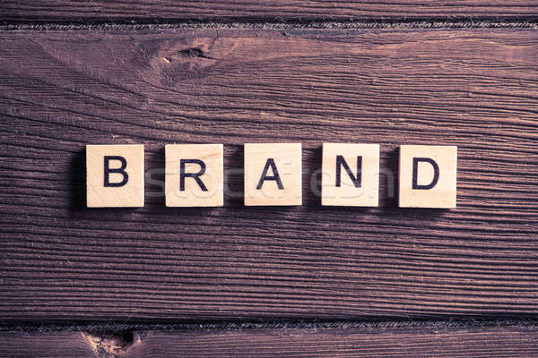 business conceptual word of wooden elements with letters Stock photo © adam121