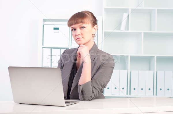 woman works in the office Stock photo © adam121