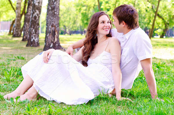 couple in the park Stock photo © adam121