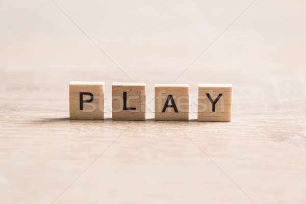 wooden elements with letter collected to word play Stock photo © adam121