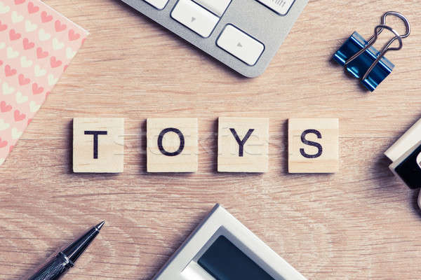 Elemek oktatás játék helyesírás szavak fából készült Stock fotó © adam121