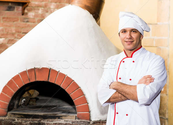 Portret gotować kuchnia piekarnik tradycyjny kuchnia Zdjęcia stock © adam121