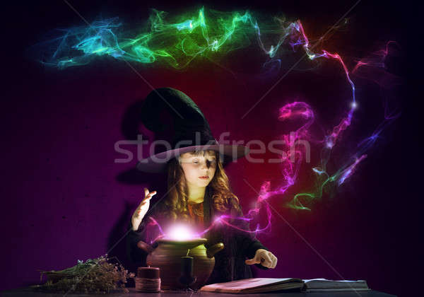 Little witch Stock photo © adam121