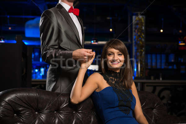 Portrait of a successful woman in a nightclub Stock photo © adam121