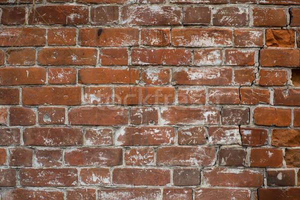 Parede de tijolos textura velho parcialmente destruído construção Foto stock © adam121