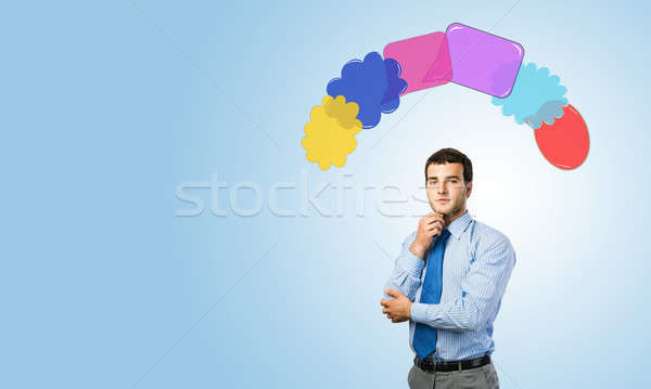 Businessman thinking about something Stock photo © adam121