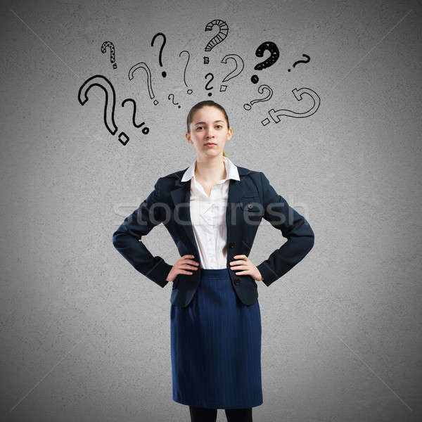 Thinking businesswoman  Stock photo © adam121