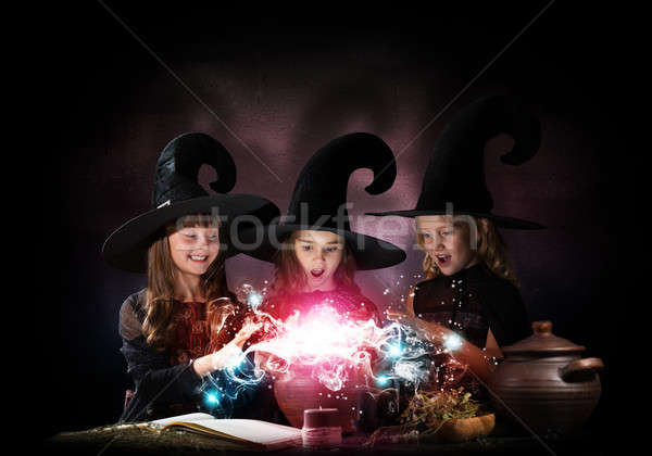 Three little witches Stock photo © adam121