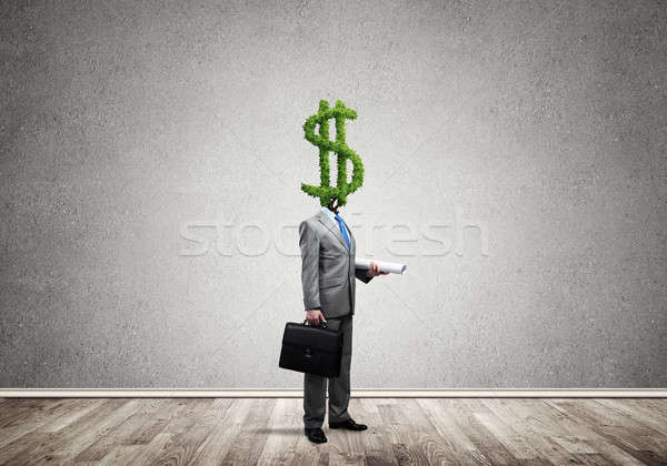 Immer Denken Geld Geschäftsmann Dollar grünen Stock foto © adam121