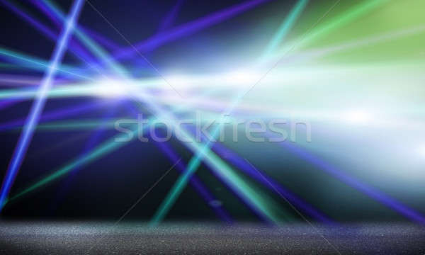 Etapă lumini imagine neclara lumina discotecă Imagine de stoc © adam121