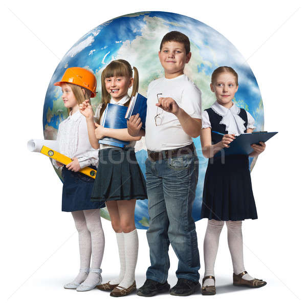 Przyszłości zawód dzieci szkoły wiek inny Zdjęcia stock © adam121