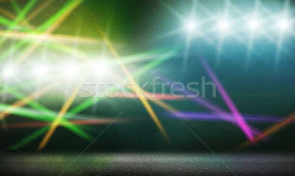 Sahne ışıklar görüntü bulanık ışık disko Stok fotoğraf © adam121