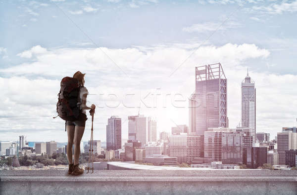 Trekking and hiking Stock photo © adam121