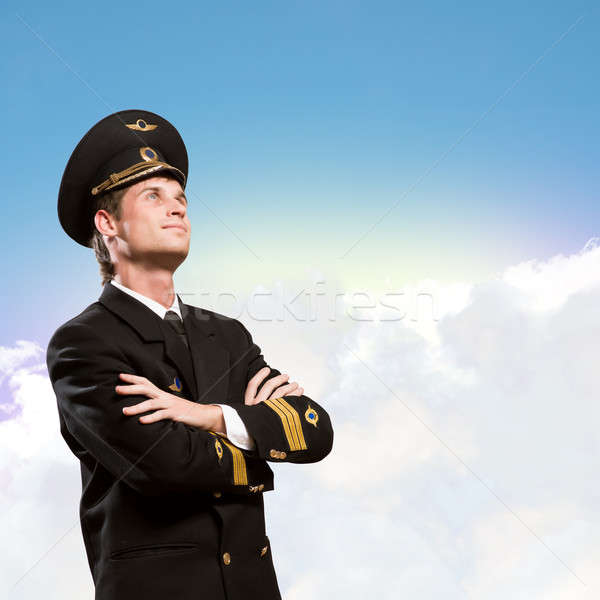 pilot is in the form of arms crossed Stock photo © adam121