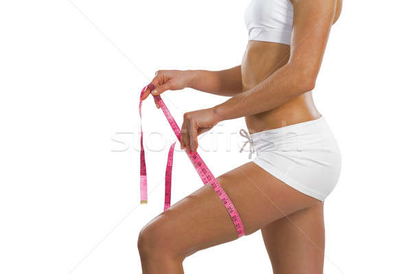 アスレチック 女性 大腿 画像 小さな ストックフォト © adam121