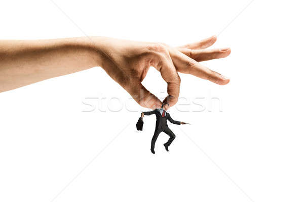 Hand catching man Stock photo © adam121