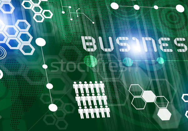 Technologien digitalen Business Bild Symbole Stock foto © adam121