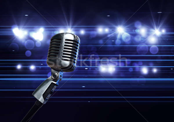Microphone on stage Stock photo © adam121