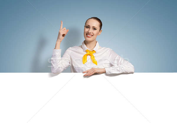 Woman presenting something Stock photo © adam121