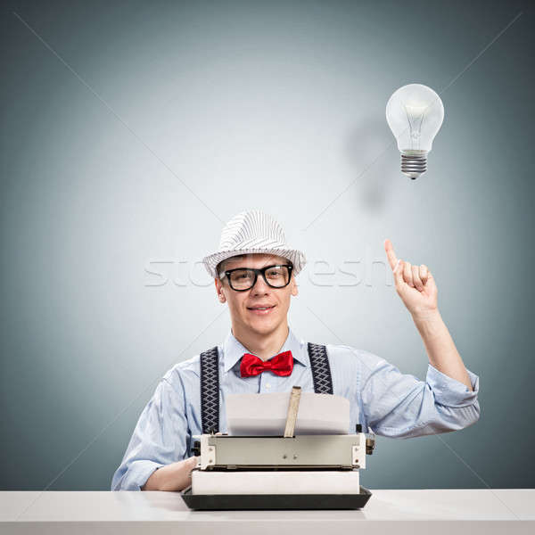 Stock photo: young journalist