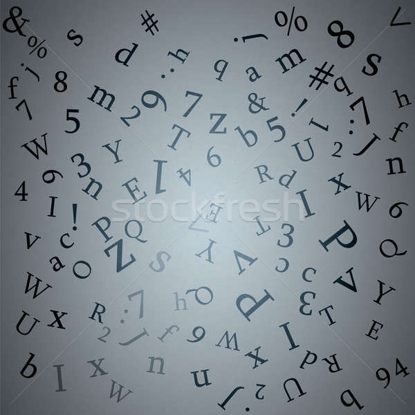 Simboluri litere cifre imagine scrisoare numere Imagine de stoc © adam121