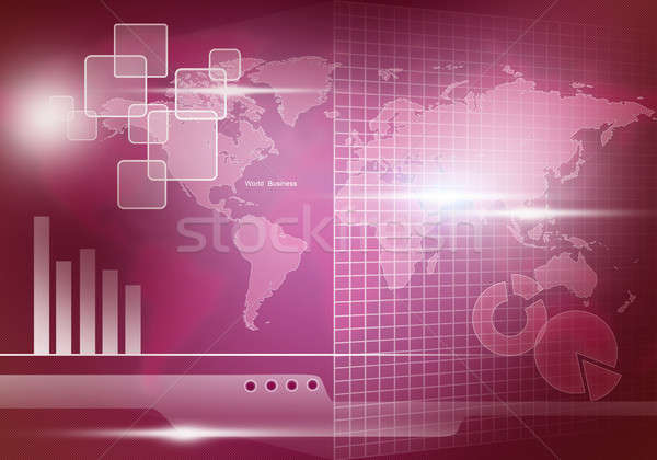 Technologien digitalen Bild Graphen Diagramme Stock foto © adam121