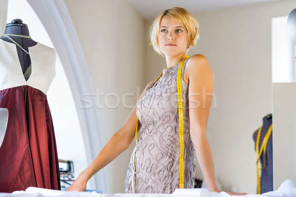 Seamstress in atelier studio Stock photo © adam121