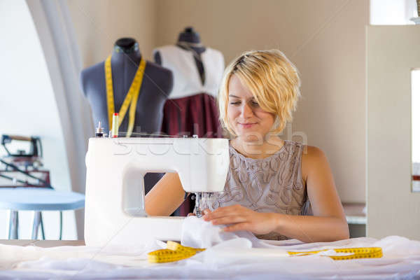 Seamstress at work Stock photo © adam121
