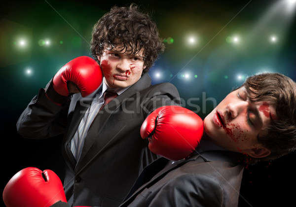 Stock photo: Business competitors