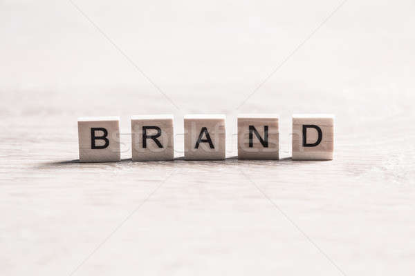 business conceptual word of wooden elements with letters Stock photo © adam121