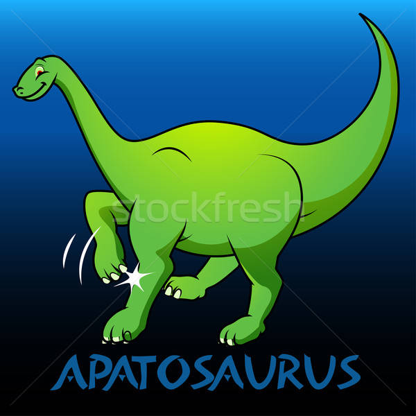 Apatosaurus cute character dinosaurs Stock photo © adamfaheydesigns