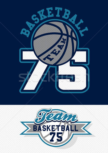 баскетбол команда печать небольшой согласование логотип Сток-фото © adamfaheydesigns