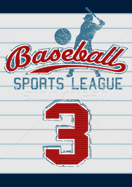 Baseball sport liga broderie proiect Imagine de stoc © adamfaheydesigns