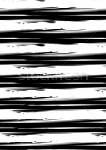 Schwarz weiß Streifen wiederholen Muster Stock foto © adamfaheydesigns