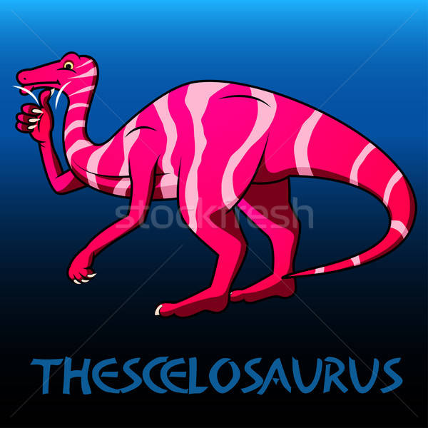 Thescelosaurus cute character dinosaurs Stock photo © adamfaheydesigns