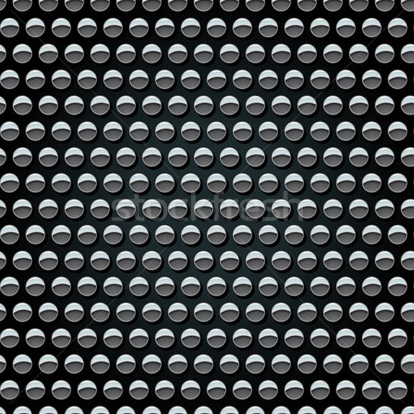 Metal studs on black background seamless pattern Stock photo © adamfaheydesigns