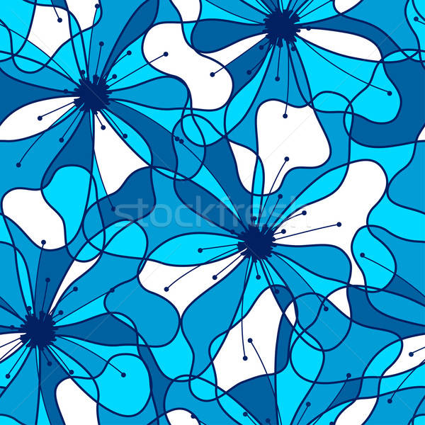 Abstrato hibisco azul Foto stock © adamfaheydesigns