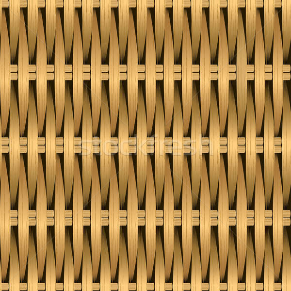 Cane wicker woven fiber seamless pattern Stock photo © adamfaheydesigns