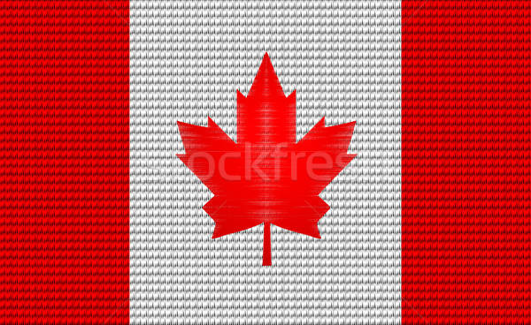 Canadá bandeira bordado projeto padrão moda Foto stock © adamfaheydesigns